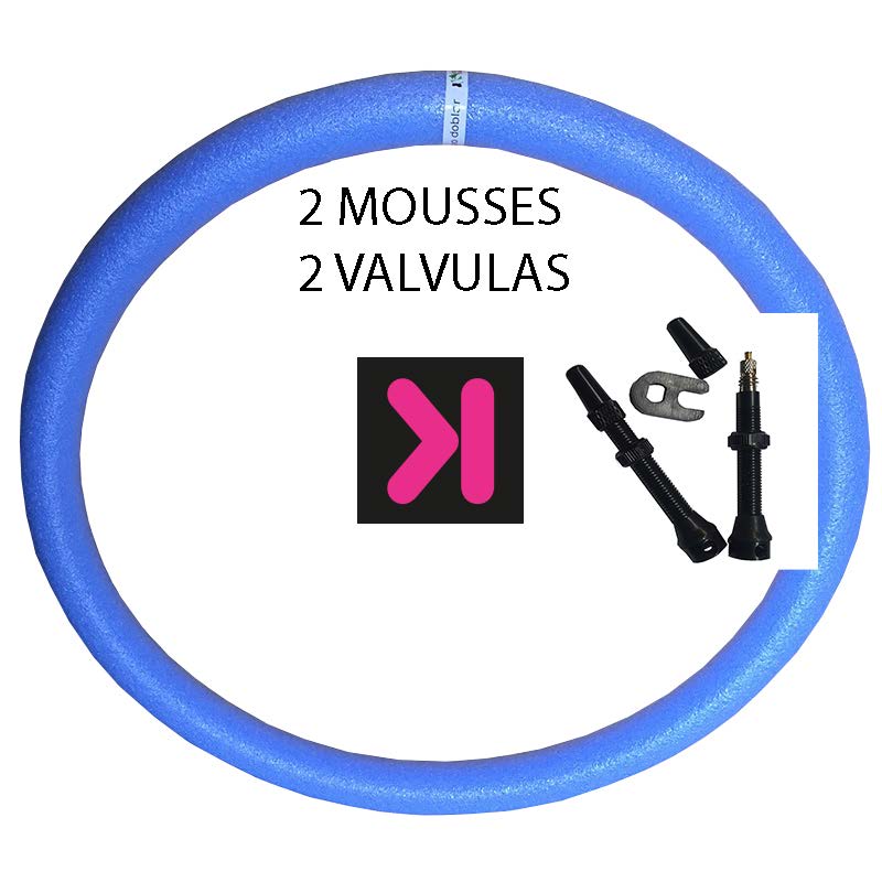 MOUSSE BICI KLEIN JGO 2U + VALVULAS